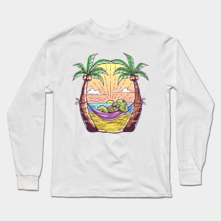 Turtle Enjoy Sunset Long Sleeve T-Shirt